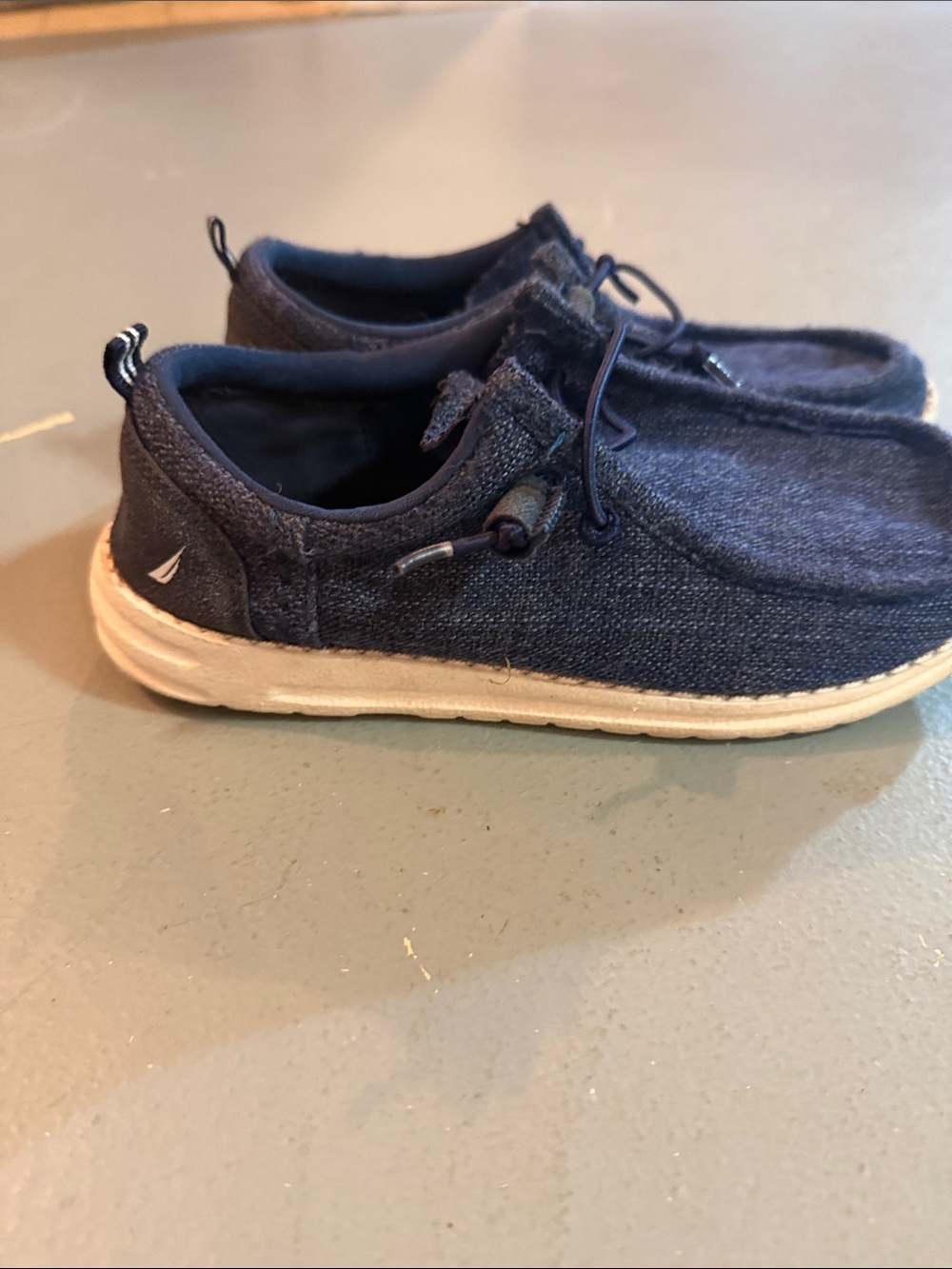 Nautica Kids Navy Blue Slip-On Casual Shoes - Picture 1 of 5